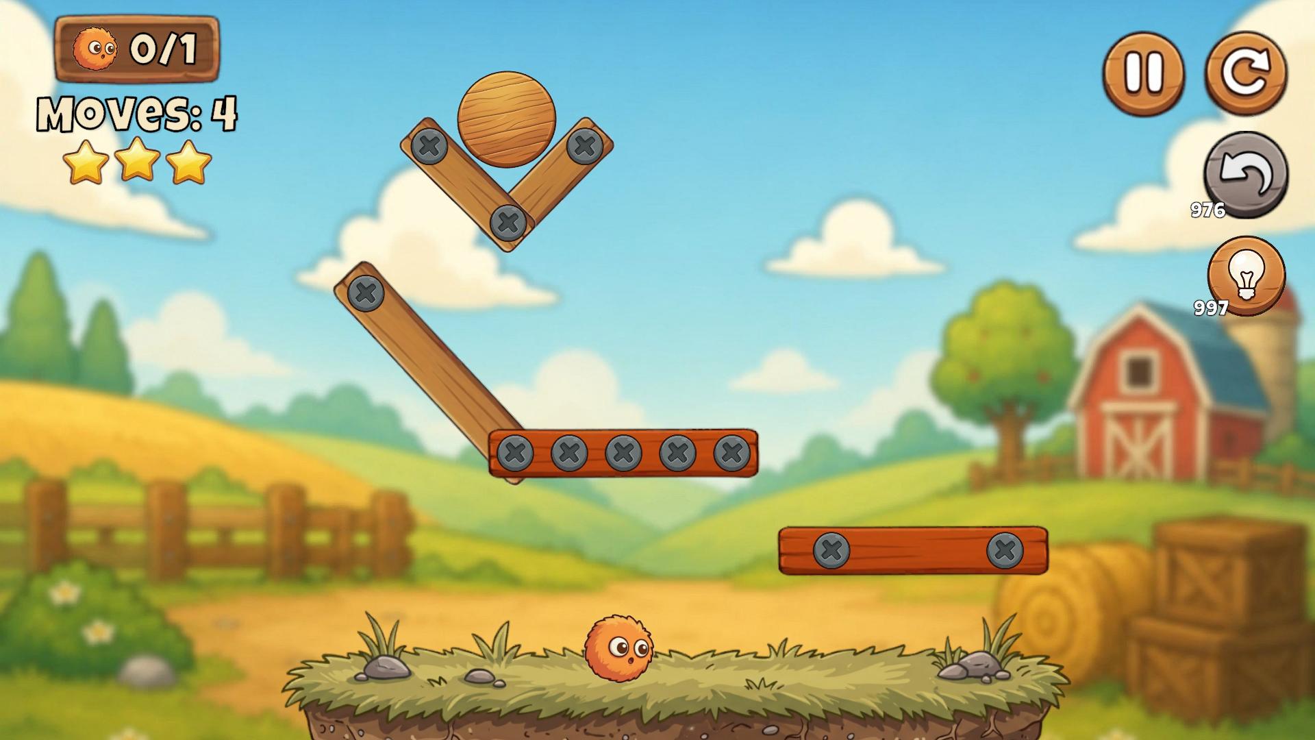 Planked! gameplay — Screw-and-plank contraptions